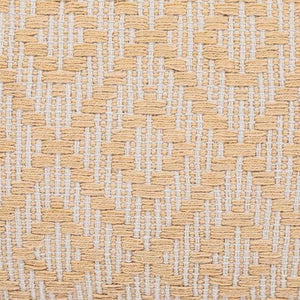 Yellow woven fabric with Diamond pattern. 