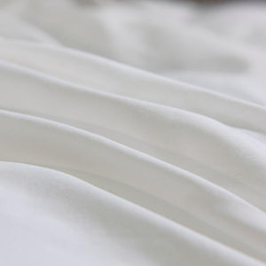 Close up of bed sheets.