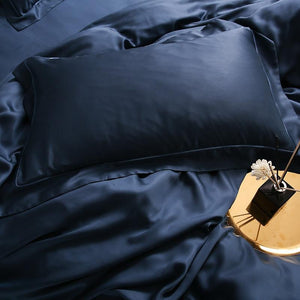 Pillow cover in navy color. Pillow covers do not have filling.