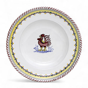 ORVIETO RED ROOSTER SIMPLE: Dinner Plate