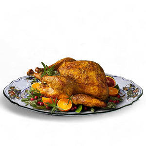 FAENZA-CARNATION: Large Oval platter