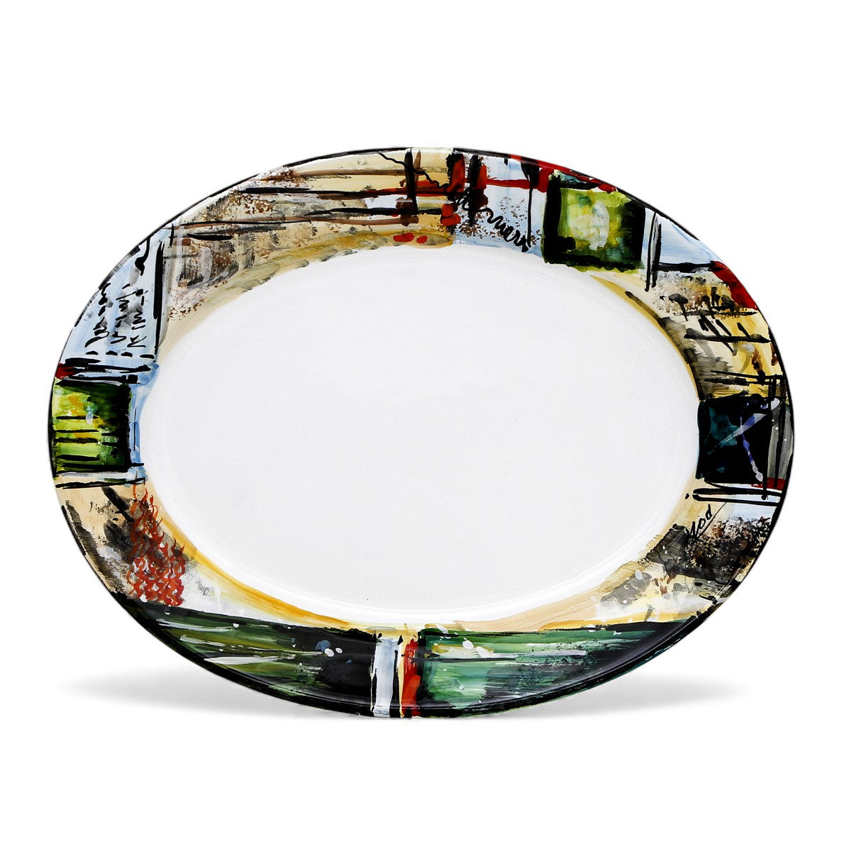 MODERNA: Serving Oval Platter - Crisalide Design by L. Centinaro