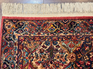 Karastan Rug 4x6, Multicolor Panel Kirman #717, Wool Original 700 Series Vintage