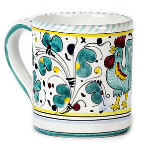 ORVIETO GREEN ROOSTER: 4 Pieces Place Setting