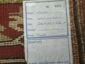 4' X 6' Vintage Handmade Knotted Turkish Kazak Pattern Wool Rug Carpet Nice