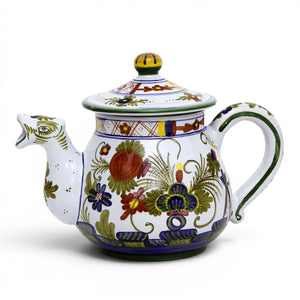 FAENZA-CARNATION: Tea Pot (5 Cups - 40 Fl Oz - 1.15 Liter)