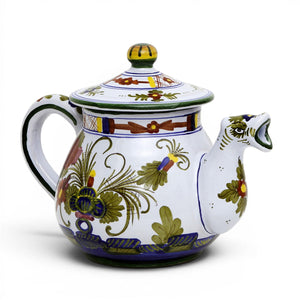 FAENZA-CARNATION: Tea Pot (5 Cups - 40 Fl Oz - 1.15 Liter)