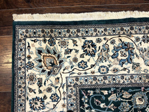 Pak Persian Rug 9x12, Dark Green, Floral Allover