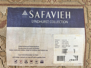 Safavieh Rug 8x11, Lyndhurst Collection, Indoor Outdoor Rug, Floral Allover Oriental Carpet