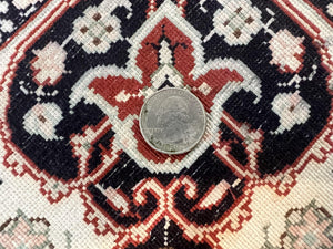 Turkish Silk Rug 3x5, Very Fine 400 KPSI, Floral Medallion, Hand Knotted