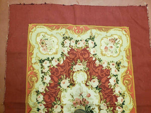 3' X 5' Antique Handmade French Aubusson Weave Savonnerie Needlepoint Rug Nice