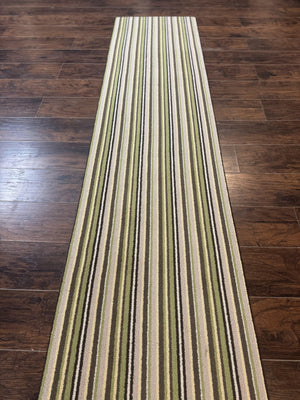 Stark Power Loomed Striped Runner Rug 2x10, Multicolor Vintage Stark Carpet