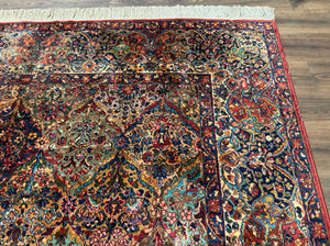 Karastan Rug 8.8 x 10.6, Multicolor Panel Kirman Rug #717, Wool