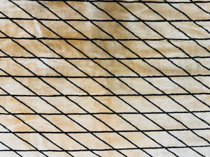German Rug 7x10, Vintage Handmade Carpet, Contemporary