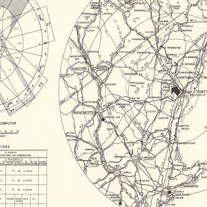 Vintage Map of the Portsmouth Municipal Airport Vicinity, 1951