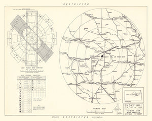Vintage Map of the Smoky Hill Air Force Base Vicinity, 1951