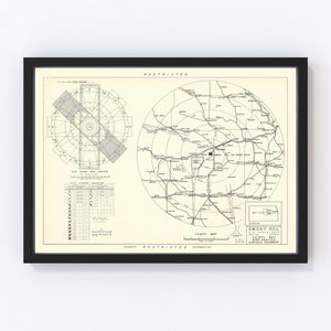 Vintage Map of the Smoky Hill Air Force Base Vicinity, 1951
