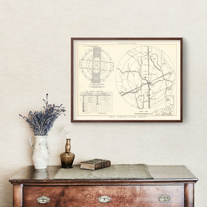 Vintage Map of the Stead Air Force Base Vicinity, 1952