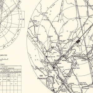 Vintage Map of the Travis Air Force Base Vicinity, 1951
