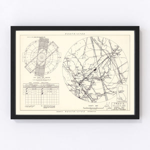 Vintage Map of the Travis Air Force Base Vicinity, 1951