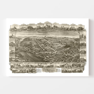 Vintage Map of Mohrsville, Pennsylvania 1898