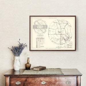 Vintage Map of the Ardmore Municipal Airport Vicinity, 1952