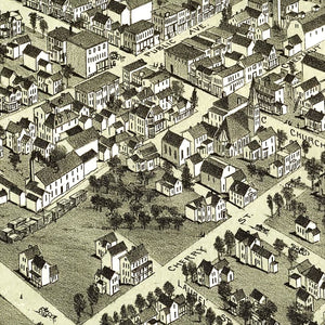 Vintage Map of Montrose, Pennsylvania 1890
