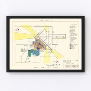 Vintage Map of George Air Force Base, 1952