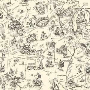 Vintage Map of United States 1926