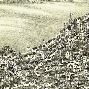 Vintage Map of Mount Joy, Pennsylvania 1894