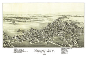 Vintage Map of Mount Joy, Pennsylvania 1894