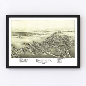 Vintage Map of Mount Joy, Pennsylvania 1894