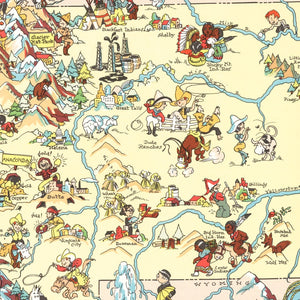 Vintage Map of Montana 1935