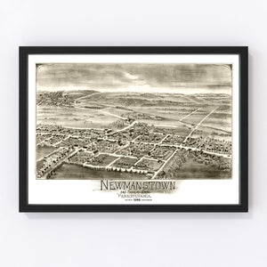 Vintage Map of Newmanstown & Sheridan, Pennsylvania 1898