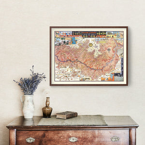 Vintage Map of Grand Canyon 1931