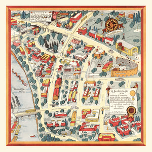 Vintage Map of University of Minnesota, 1940
