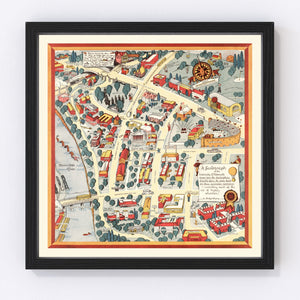 Vintage Map of University of Minnesota, 1940