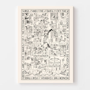 Vintage Map of Wayne University, 1939