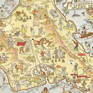 Vintage Map of Oahu, 1933