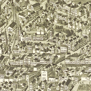 Vintage Map of Uniontown, Pennsylvania 1897