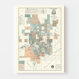 Vintage Map of Wayne Township, Marion County, Indiana 1922