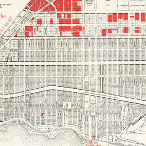 Vintage Map of Pacific Grove, California 1919