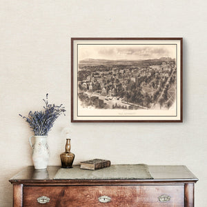 Vintage Map of Yale University, 1906