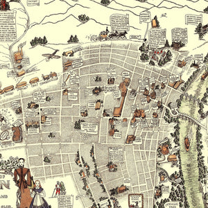 Vintage Map of Gadsden, Alabama 1939