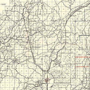 Vintage Map of Calhoun County, Alabama 1930