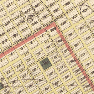 Vintage Map of Birmingham, Alabama 1888