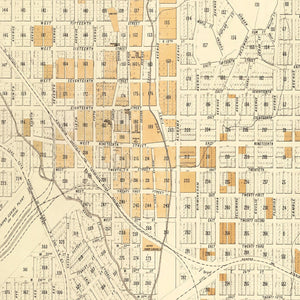 Vintage Map of Jasper, Alabama 1891