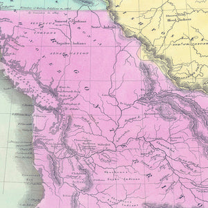 Vintage Map of Washington 1842