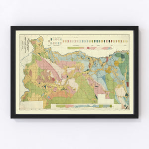 Vintage Map of Stevens County, Washington 1920