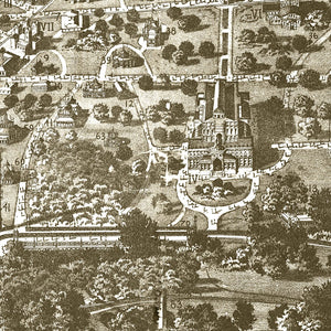 Vintage Map of Philadelphia, Pennsylvania 1876
